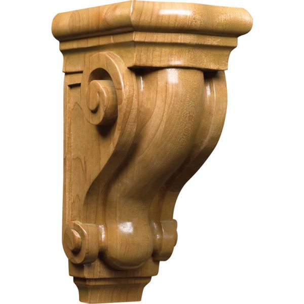 Hard Maple Hand Carved Scroll Small Cabinet Foot