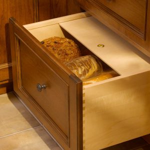 Natural Birch Bread Box Rout