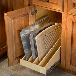 Wooden Cabinet Tray Roll-Out