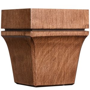 Chestnut Hard Maple Bailey Square Cabinet Foot