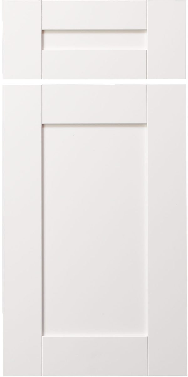 Decorative Laminate Veneers White Dove Delray 300 Cabinet Door