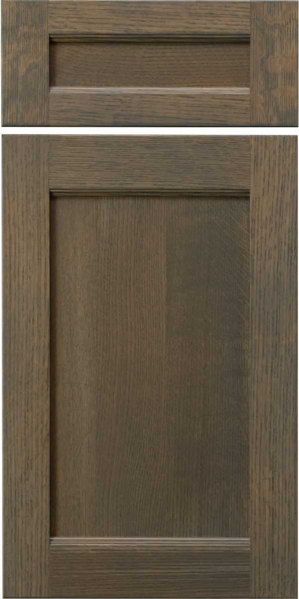 Quarter Sawn White Oak Driftwood Geneva Cabinet Door