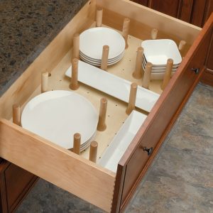 Cabinet Drawer Peg Storage System