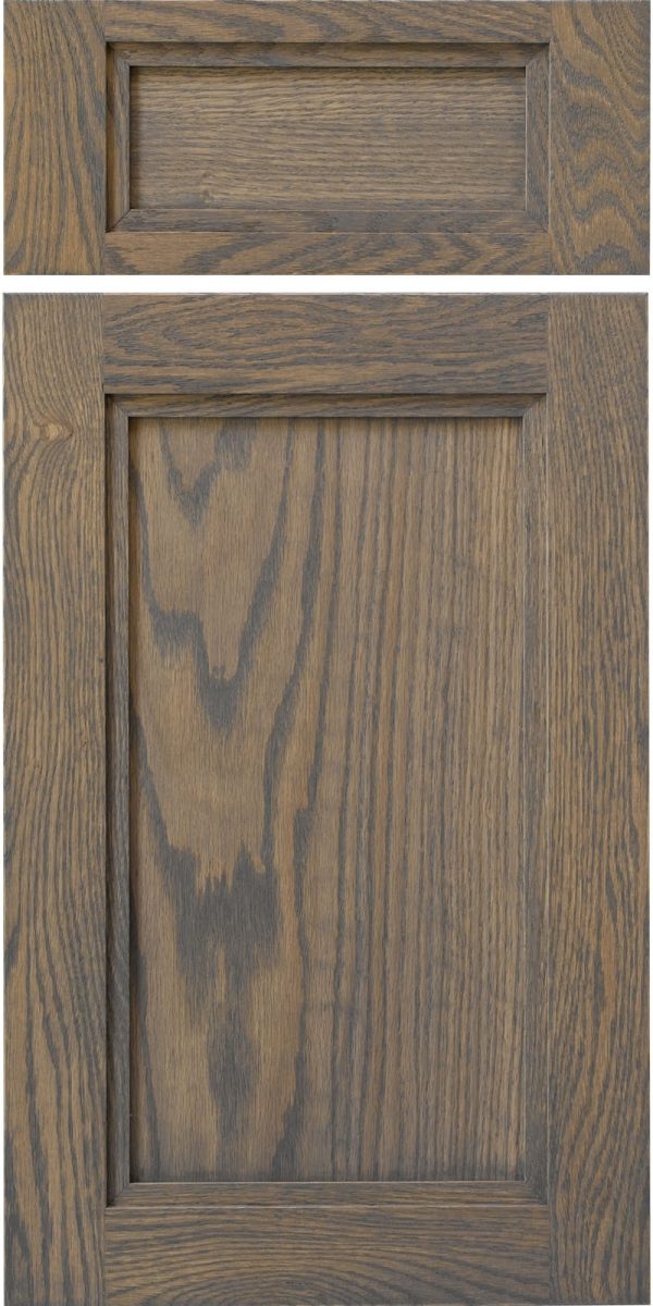 Red Oak Driftwood 1/4" Veneered Panel SavannahPP Cabinet Door