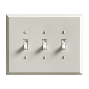 Hard Maple Switch Plate – 3 Switch
