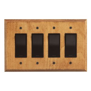 Harvert Gold Hard Maple Switch Plate – 4 Paddle