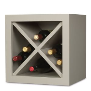 Cadet Grey Colourtone Wine Cabinet – “X” Style