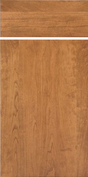 Cherry Autumn with Sable Flush Batten Cabinet Door