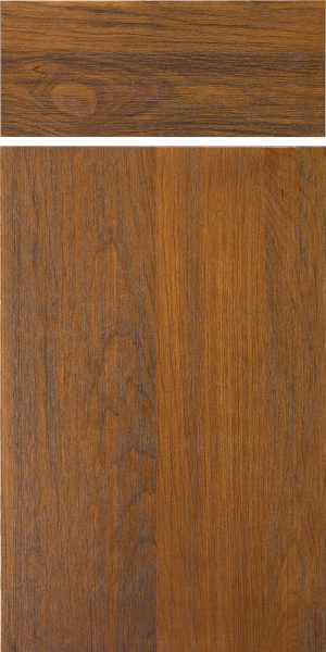 Cherry Autumn with Sable Flush Batten - Weather Grain Cabinet Door