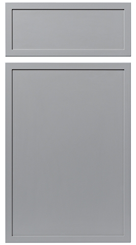Paint Grade Hard Maple Hearthstone Grey OmahaPP Cabinet Door