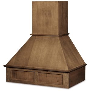 Portobella Hard Maple VCHIM with Two Panel Straight Valance Range Hood