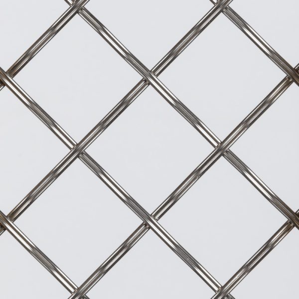 Satin Steel Reeded Wire Grille WG104