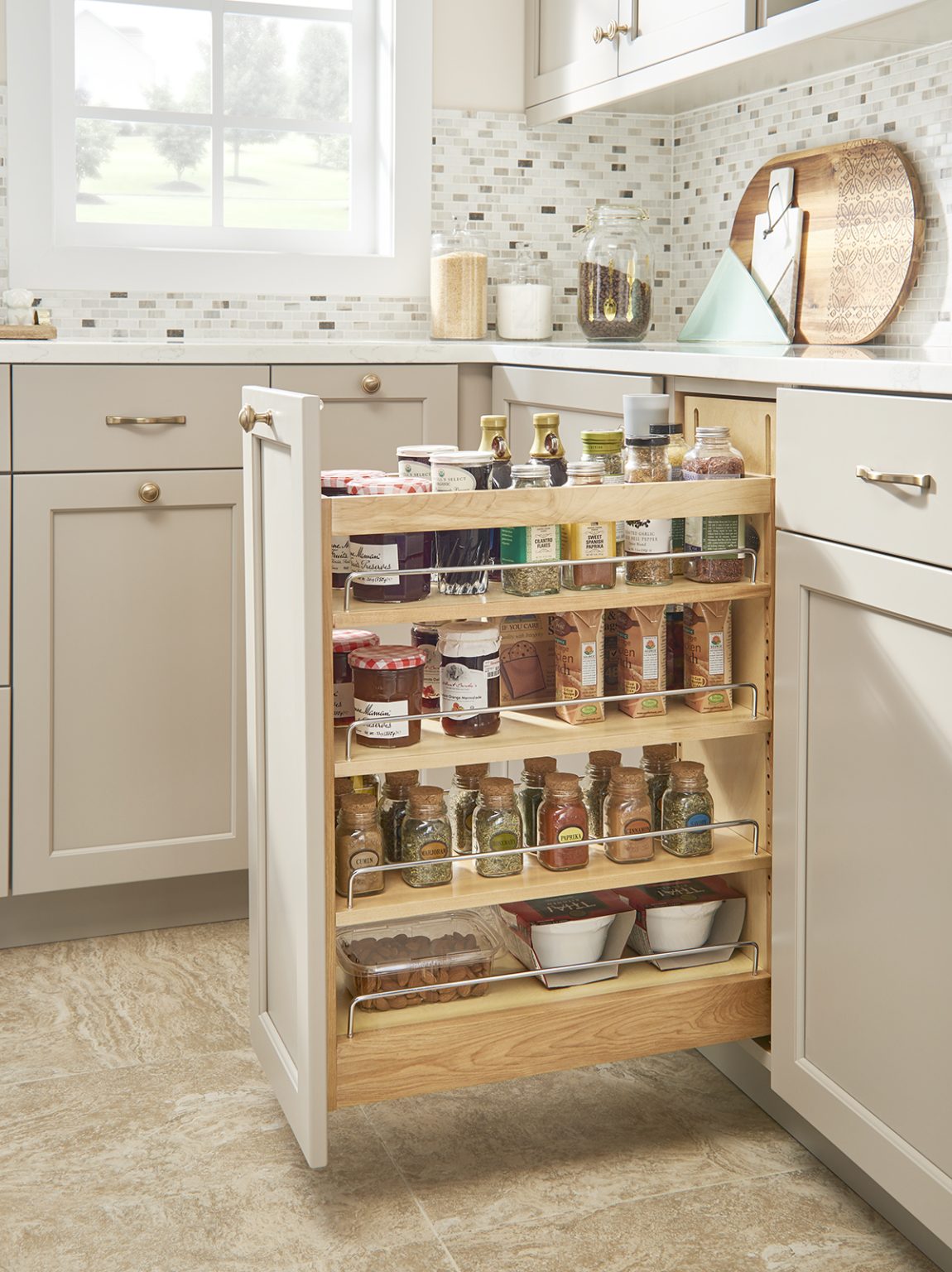 Base Organizer Pull-Outs with Soft Close | Conestoga Wood