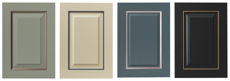 , Raised Panel Meets Metal Accents: A New Era for Cabinet Door Design