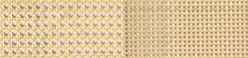 , Synthetic Rattan Inserts: Organic Beauty Meets Modern Design.